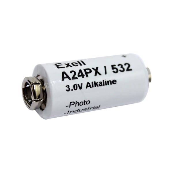 Exell Battery A24PX 3V Alkaline Battery V24PX RPX24 532 PX24 EPX24 2LR50 A24PX - main